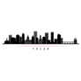 Tulsa Skyline Horizontal Banner Sticker