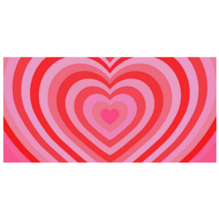 Tunnel Of Hearts Pink Romantic Sticker