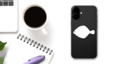 Turbot Fish Sticker on a Phone (New) example