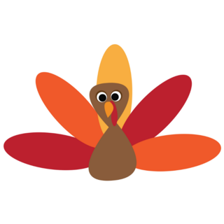 Turkey Adorable Cartoon Sticker