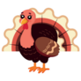 Turkey Animal Icon Sticker