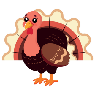 Turkey Animal Icon Sticker