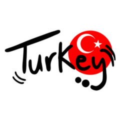Turkey Beautiful Country Lettering Sticker
