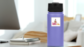 Turkey Ice Cream Men Sticker on a Water Bottle (New) example