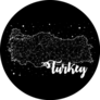 Turkey Map Star Constellation Sticker
