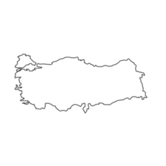 Turkey Outline Map Sticker