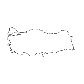 Turkey Outline Map Sticker
