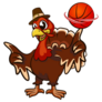 Turkey Spins A Basketball Sticker