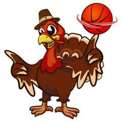 Turkey Spins A Basketball Sticker
