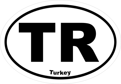 Turkey Tr Oval Sticker