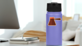 Turkish Coffee Pot Sticker on a Water Bottle (New) example