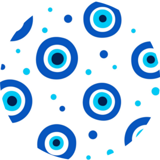 Turkish Evil Eye Abstract Pattern Sticker