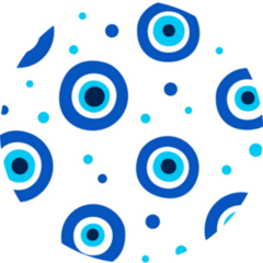Turkish Evil Eye Abstract Pattern Sticker