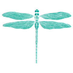 Turquoise Dragonfly Sticker
