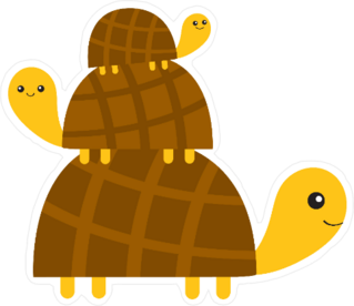 Turtle Pyramid Sticker