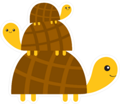 Turtle Pyramid Sticker