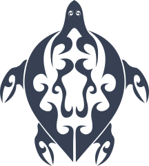 Turtle With Wave Details Sticker