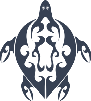 Turtle With Wave Details Sticker