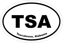 Tuscaloosa, Alabama Oval Stickers