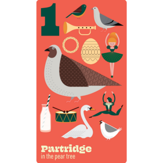 Twelve Days Of Christmas Sticker Sheet