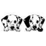 Twin Dalmatians Sticker 