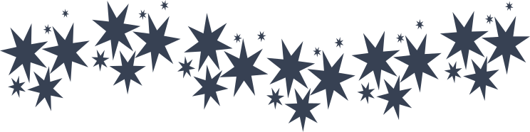 Twinkling Stars Border Sticker