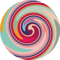Twirl Twist Paint Sticker