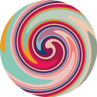 Twirl Twist Paint Sticker