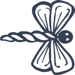 Twisted Dragonfly Sticker