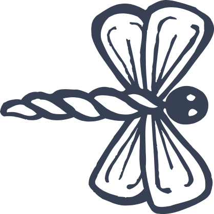 Twisted Dragonfly Sticker