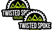 Twisted Spoke Cyclery Custom Die Cut Stickers