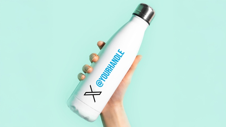 Twitter Multi Color Bottle