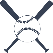 Two Bats & A Baseball Softball Sticker