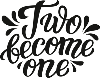 Two Become One Transfer Sticker