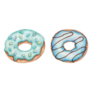 Two Blue Donuts Watercolor Illustration Sticker