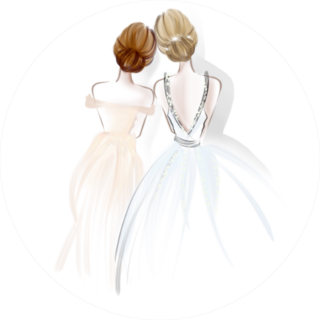 Two Brides Sticker
