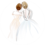Two Brides Sticker