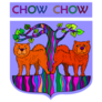 Two Chow Chows Sticker 