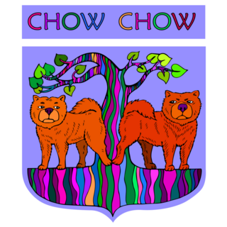 Two Chow Chows Sticker 