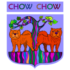 Two Chow Chows Sticker 