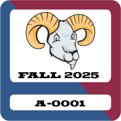 Two Color Square Parking Permit Sticker