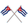 Two Cuba Flags Sticker