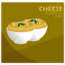 Two Cups Of A French Dish Called Cheese Souffle Sticker