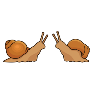 Two Cute Snails Sticker