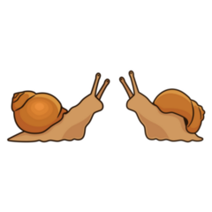 Two Cute Snails Sticker