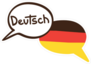 Two Hand Drawn German Speech Bubbles Sticker