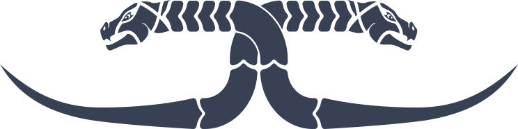 Two Headed Snake Border Sticker