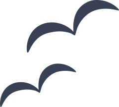 Two Hump Seagulls Sticker