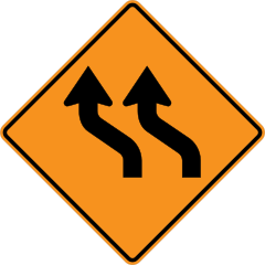 Two Lanes Moving Left Sticker