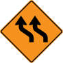 Two Lanes Moving Left Sticker